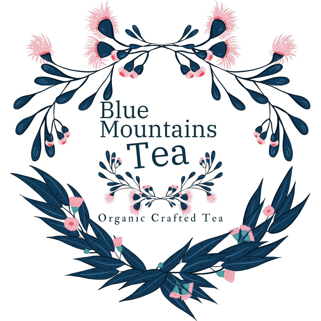 Australian Premium Black - Blue Mountains Tea Co, Designed Australian Style Tea Logo.